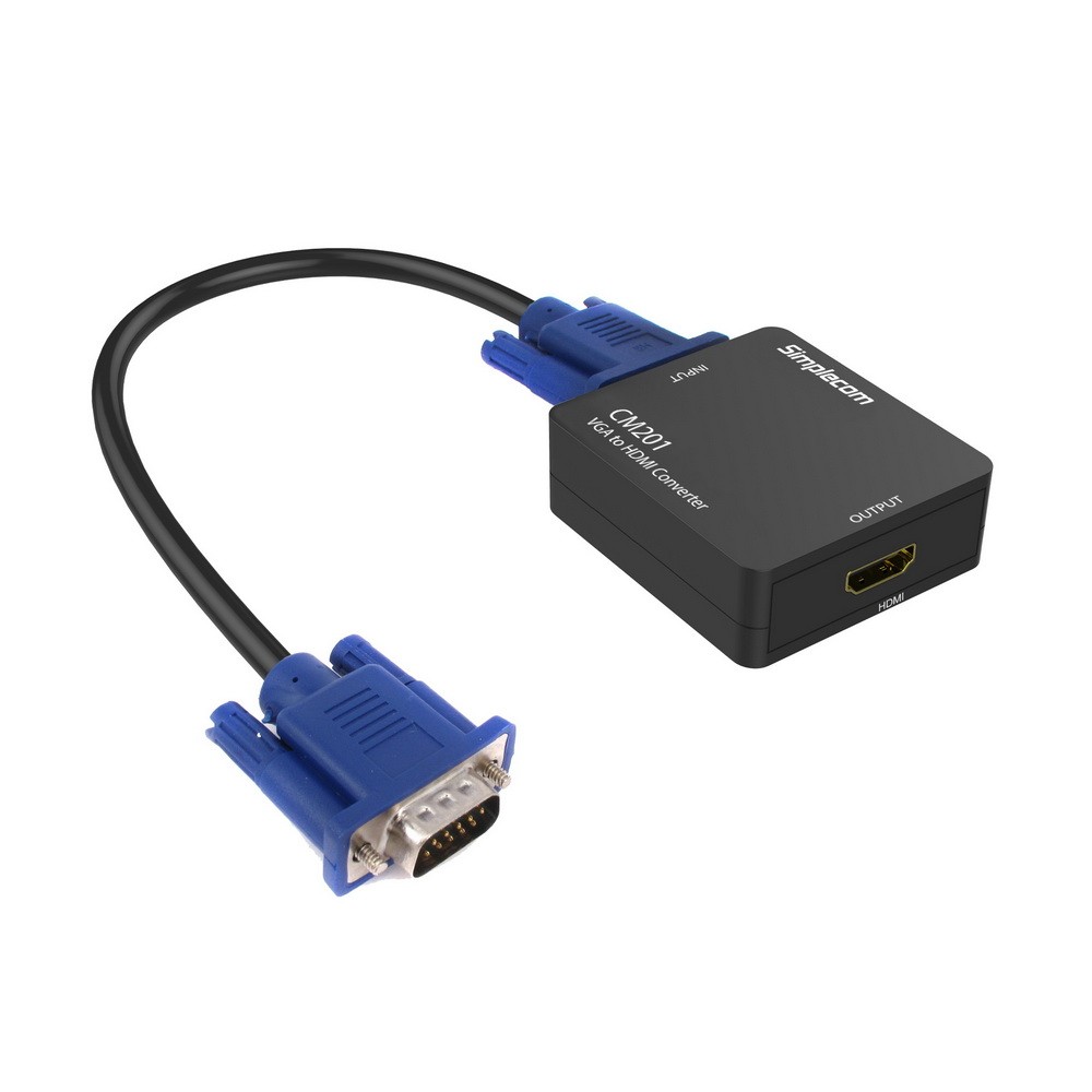 Simplecom CM201 Full HD 1080p VGA to HDMI Converter with Audio - PowerhousePC