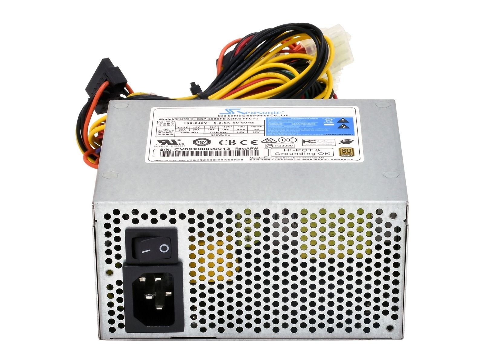 Seasonic SSP-300SFB 300W 80 PLUS Bronze SFX 12 V v.2.31 Power Supply w// Active