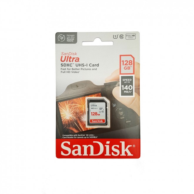SanDisk 128GB Ultra SDXC UHSI Card (SDSDUNB128GGN6IN) PowerhousePC