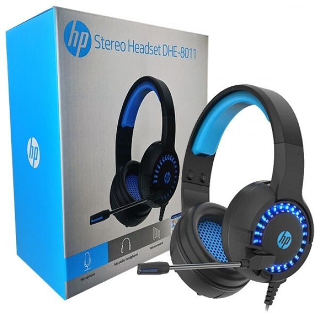 HP DHE8011UM USB + 3.5mm with LED Stereo Gaming Headset PowerhousePC