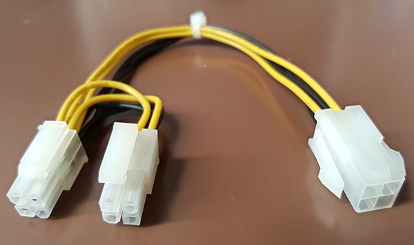 CPU 12v 4-pin to 8-pin (4-pin x2) Adapter - PowerhousePC