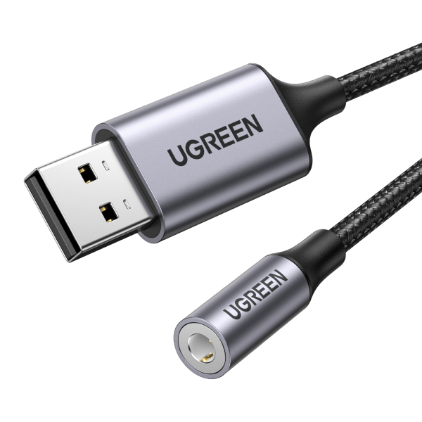 UGREEN 30757 USB to 3.5mm Audio Jack Sound Card Adapter PowerhousePC
