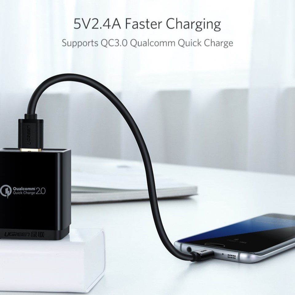 UGREEN 60143 USBA to Micro USB Cable 2M PowerhousePC