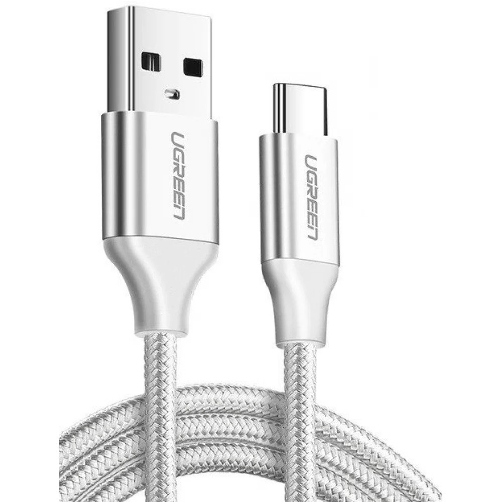 UGREEN 60409 USBA to USBC Charging Cable 3M (Silver White) PowerhousePC
