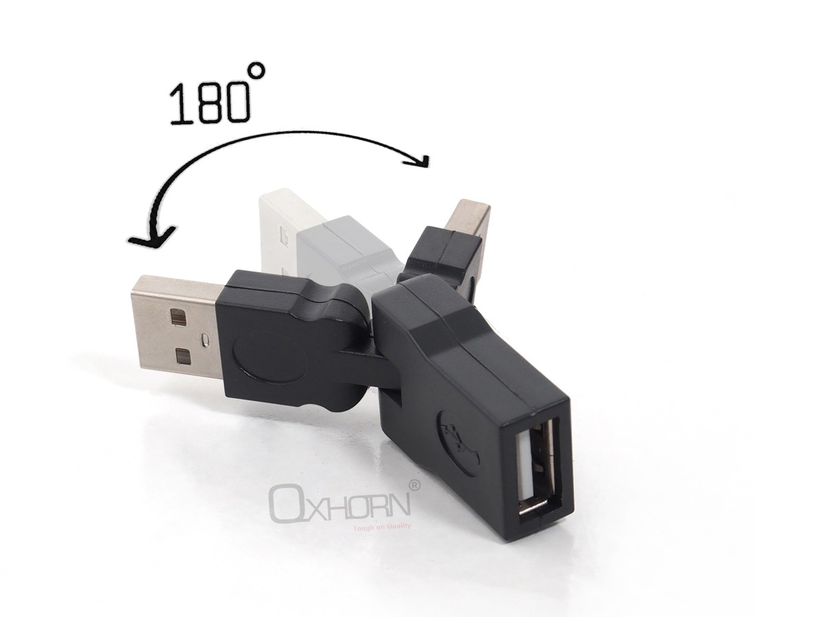 Oxhorn USB 180 rotation Adapter - PowerhousePC
