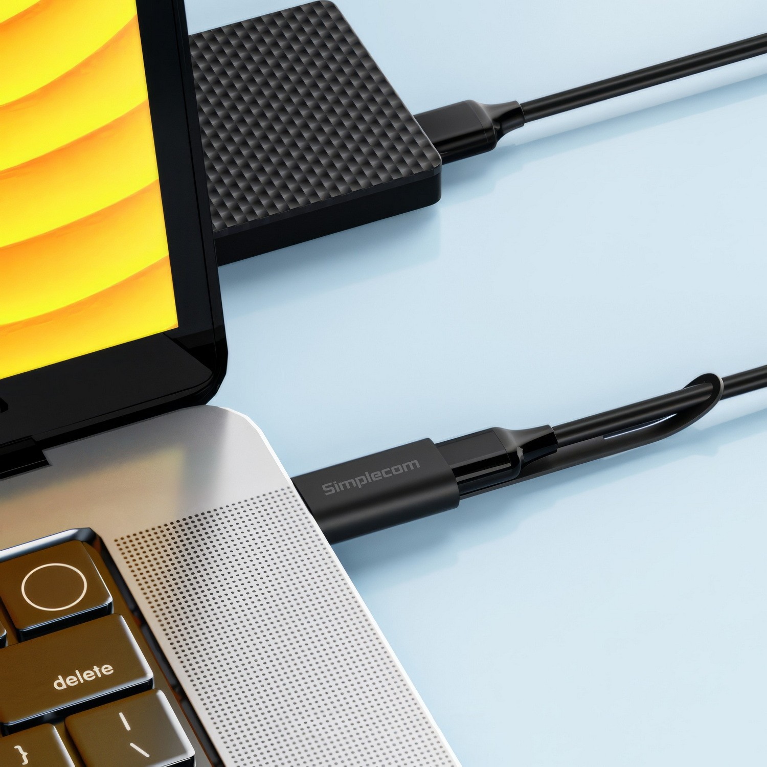 Simplecom CA132 USB-A Male to USB-C Female Adapter USB 3.2 Gen 2 Data ...