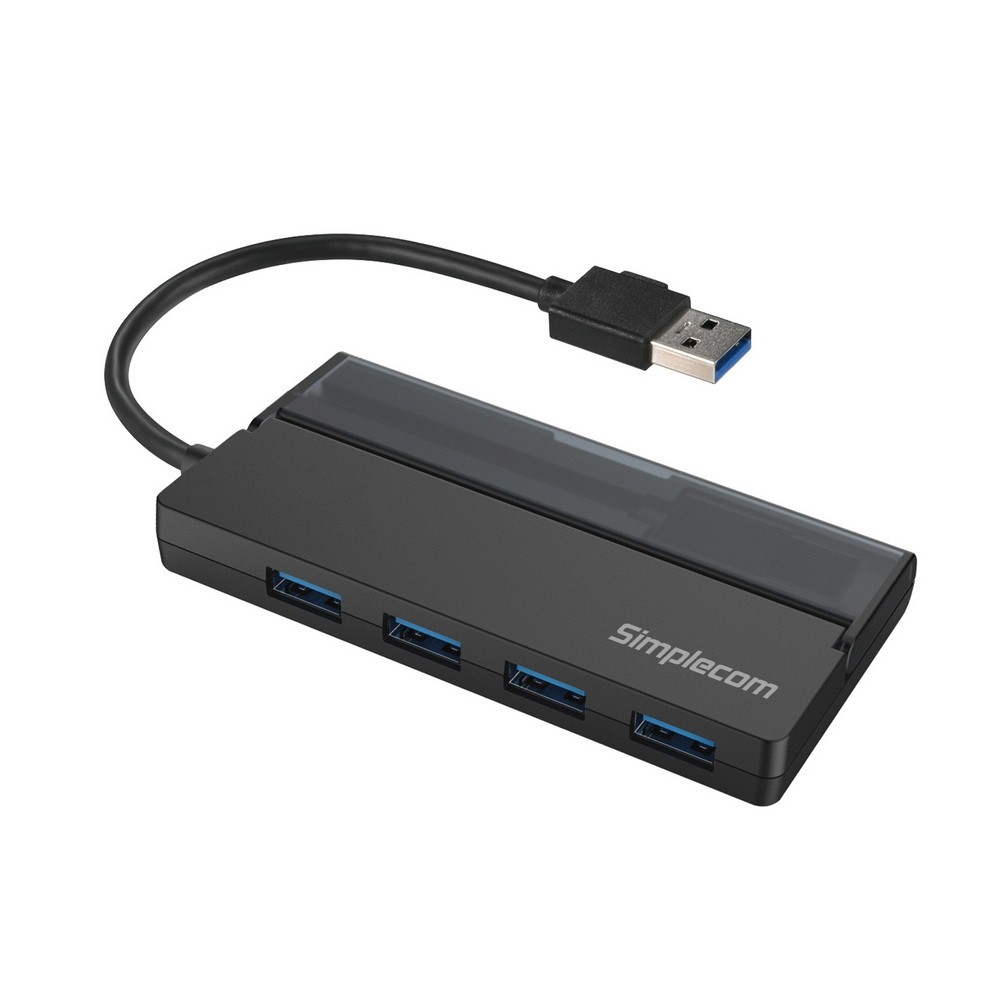 Simplecom ch329 portable 4 port usb 3 2 gen1 usb 3 0 5gbps hub with 