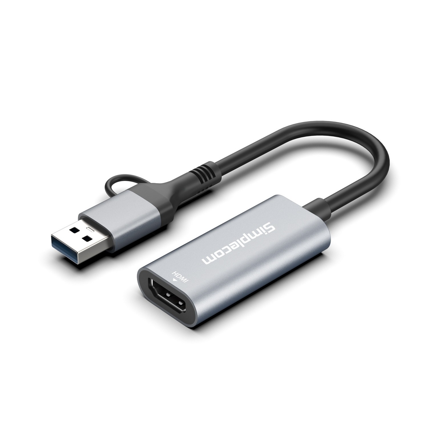 Computer Video Card Adapter Simplecom DA306C USB 3.0 and USB-C to HDMI Video Card Adapter Full HD ...