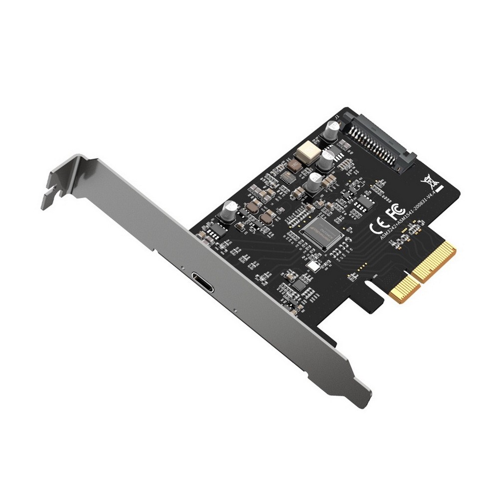 EC318 PCIe x4 to USB 3.2 Gen2x2 20Gbps USBC Expansion Card