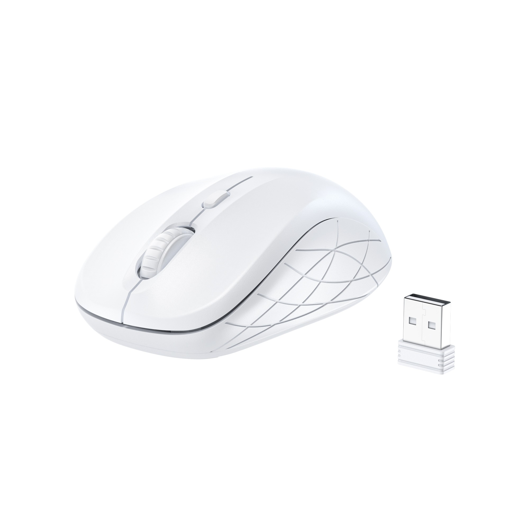 Choetech KB-002-WH single-mode 2.4G wireless mouse, white - PowerhousePC