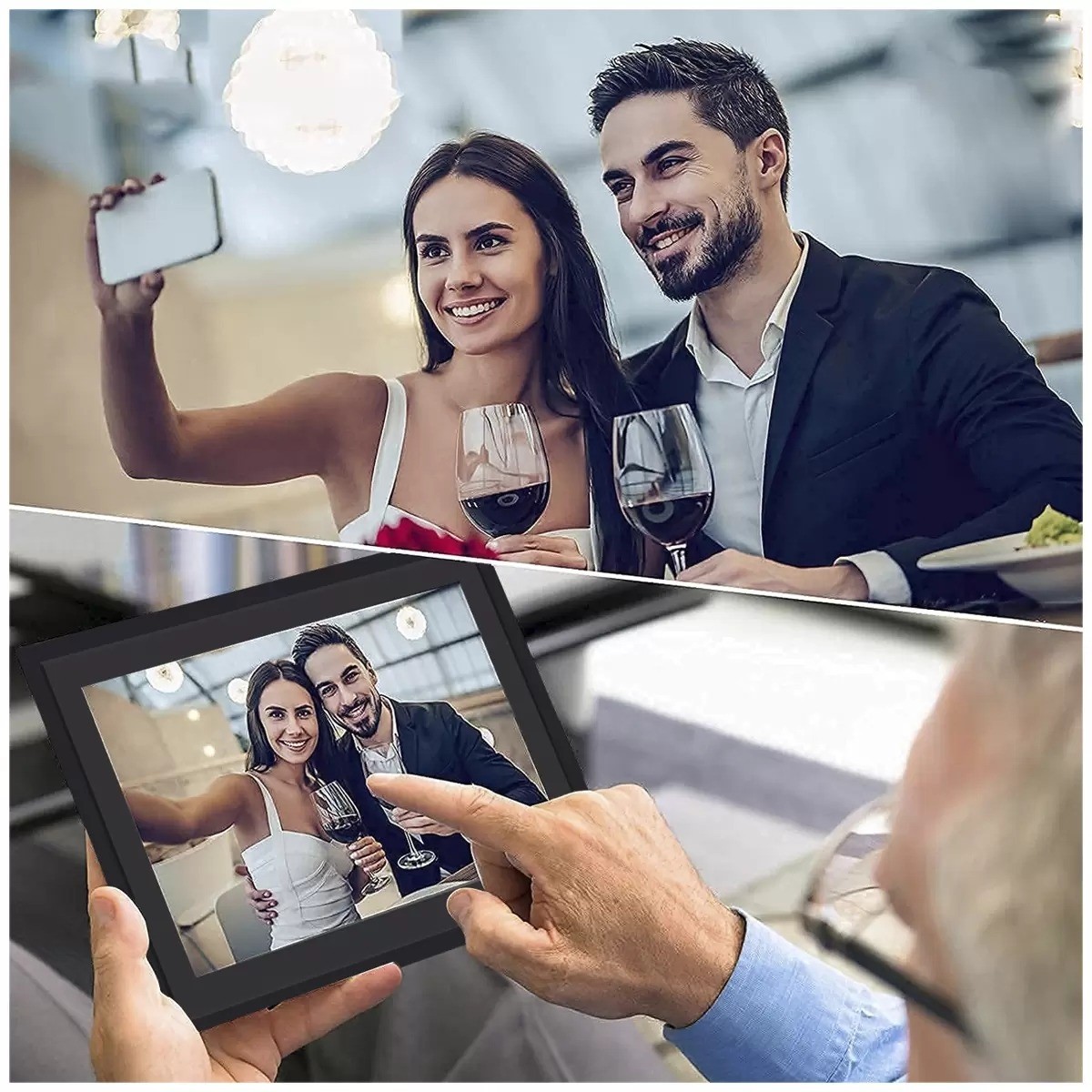 Feelcare Smart Digital Picture frame 16GB Photo Frame HNDPF1005