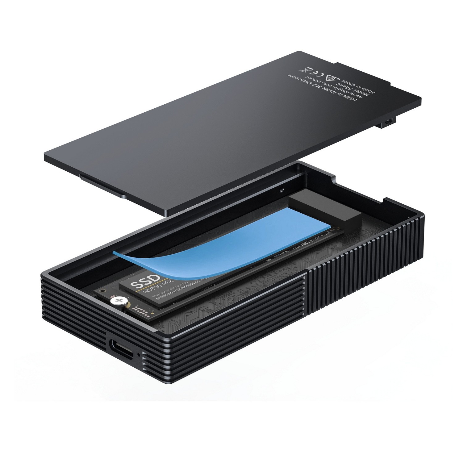 Simplecom SE640 USB4 to NVMe M.2 SSD USB-C Enclosure 40Gbps - PowerhousePC