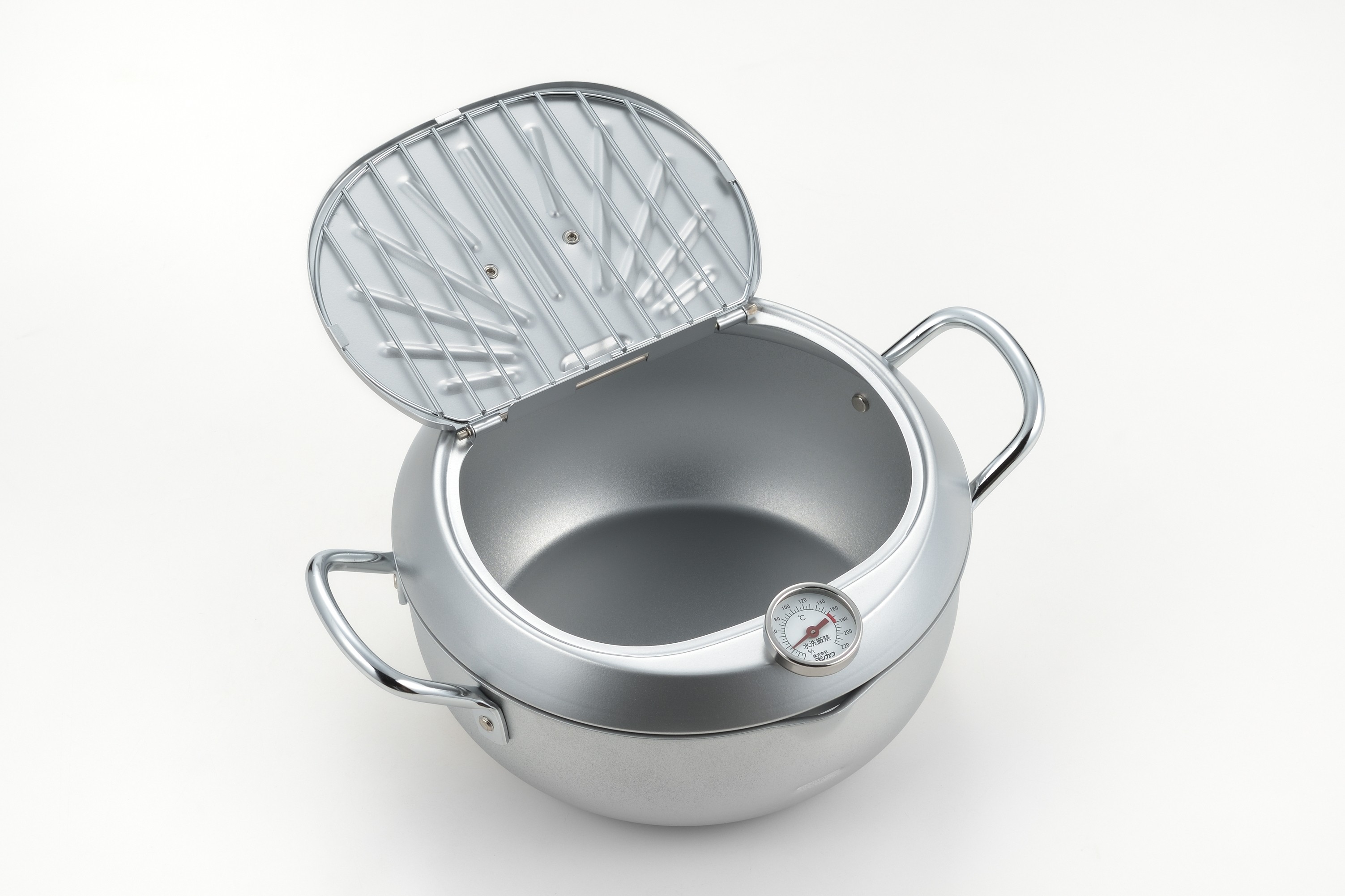 Mirakutei III Deep Frying Pan With Hinged Lid 20cm (Integrated