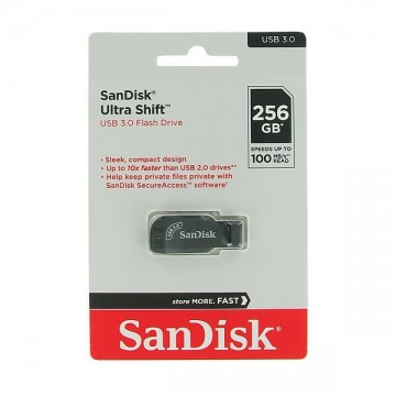 SanDisk 256GB Ultra Shift USB 3.0 Flash Drive SDCZ410-256G-G46