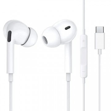 Choetech OC-A011 USB-C In-Ear Headphones 1.2m - White