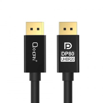 OXHORN CB-DP-16K-01 DisplayPort 2.1 Cable DP80 1m