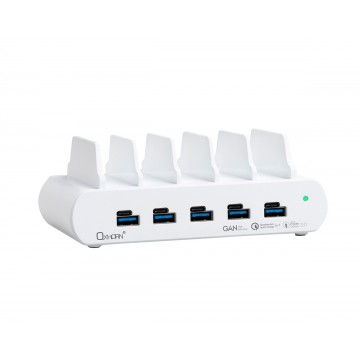 OXHORN NB-PD150D PD 150W 5-Port (5A+5C) Charging Dock with build-in rack