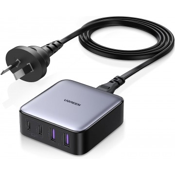 UGREEN 15611A 65W USB-C Charger, Nexode 4-Port GaN II Charging Station