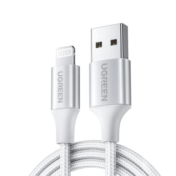 UGREEN 60163 USB-A to Lightning Charging Cable 2M Silver