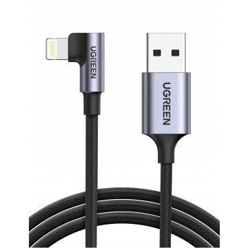UGREEN 60521 USB-A to 8-pin Lightning 90 Degree Angel Cable 1M
