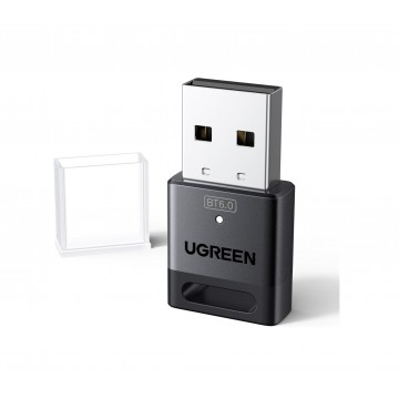 UGREEN 75073 Bluetooth 6.0 USB Dongle Adapter 20m Range, 5 Device Connection, Plug & Play for PC/Laptop