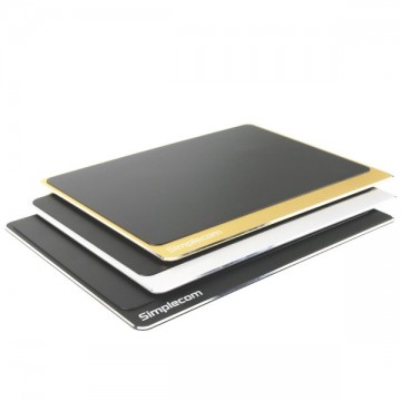 Simplecom CM210 Aluminium Panel Gaming Mouse Pad with Non-Slip Base for Accurate Control