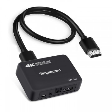  Simplecom CM423v3 HDMI 2.0 Audio Extractor Optical SPDIF + 3.5mm Stereo with ARC 4K@60Hz