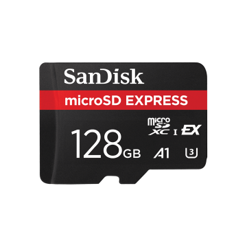 SanDisk 128GB microSD Express Card 880mb/s PCIe Gen 3 SDSQXFN-128G-GN4NN