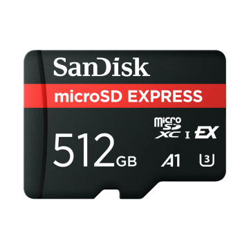 SanDisk 512GB microSD Express Card 880mb/s PCIe Gen 3 SDSQXFN-512G-GN4NN