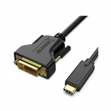 BENFEI 000205BK USB-C to DVI Cable 1.8M Thunderbolt 3 for MacBook, Samsung, Surface Book 2, Dell, Pixelbook and More