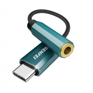 BENFEI 000349BL USB C to Aux Audio Dongle Cable Cord Compatible with Samsung / Mac-book /I-pad (Not for I-phonr 15/16)