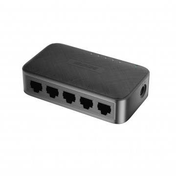 BENFEI 000441BK 5-Port Gigabit Ethernet Switch RJ45 Network Hub 10/100/1000Mbps LAN