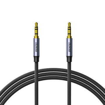 BENFEI 427GY 1M 3.5mm TRRS Male to Male Audio Cable, 4-Pole Stereo Mic Aux Cable, Nylon Braided Headphone Jack Cord