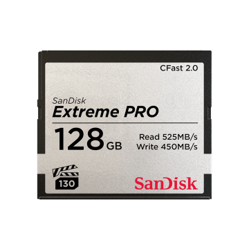 SanDisk 128GB Extreme PRO CFast 2.0 Memory Card (SDCFSP-128G-G46D)