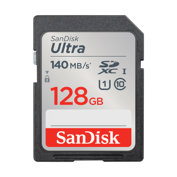 SanDisk 128GB Ultra SDXC UHS-I Card (SDSDUNB-128G-GN6IN)