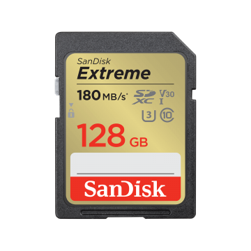 SanDisk 128GB Extreme SD UHS-I Card SDSDXVA-128G-GNCIN