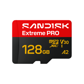 SanDisk 128G Extreme PRO microSD UHS-I Card (SDSQXCJ-128G-GS6MA)