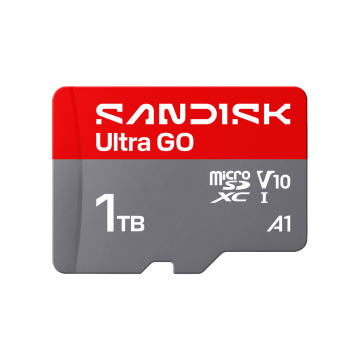 SanDisk 1TB Ultra GO microSD UHS-I Card (SDSQUGN-01T00-GN6MN)