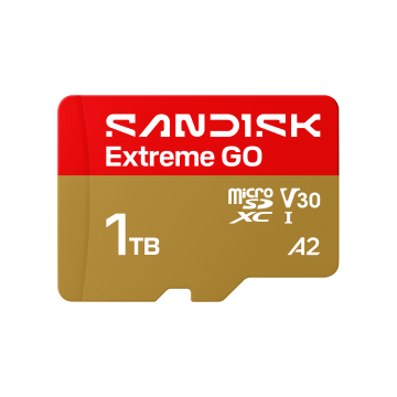 SanDisk 1T Extreme GO microSD UHS-I Card (SDSQXGN-1T00-GN6MN)