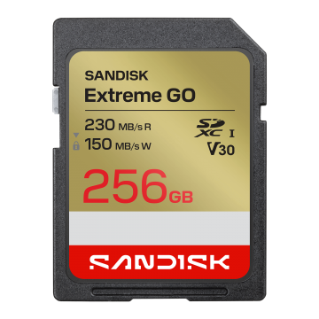 SanDisk 256G Extreme GO SD UHS-I Card (SDSDXGN-256G-GNCIN)