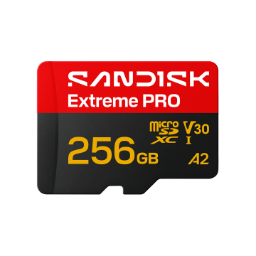 SanDisk 256G Extreme PRO microSD UHS-I Card (SDSQXCJ-256G-GS6MA)