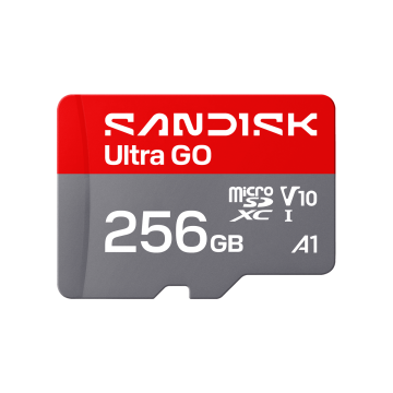 SanDisk 256GB Ultra GO microSD UHS-I Card (SDSQUGN-0256G-GN6MN)
