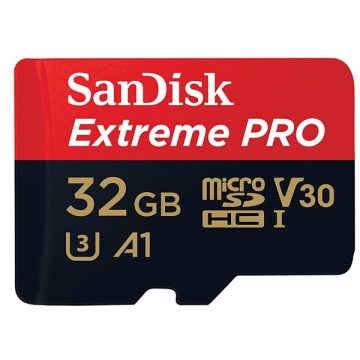 SANDISK SDSQXCG-032G-GN6MA 32GB MICRO SDHC EXTREME PRO 4K , A1 V30, UHS-I/ U3, 100MB/s