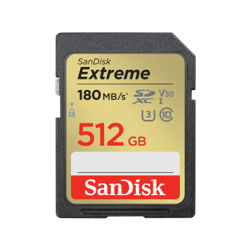 SanDisk 512GB Extreme SD UHS-I Card (SDSDXVV-512G-GNCIN)