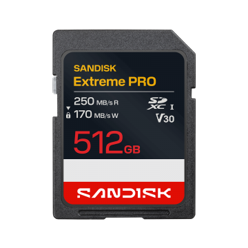 SanDisk 512G Extreme PRO SD UHS-I Card (SDSDXXJ-512G-GSCIN)