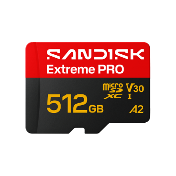 SanDisk 512G Extreme PRO microSD UHS-I Card (SDSQXCJ-512G-GS6MA)