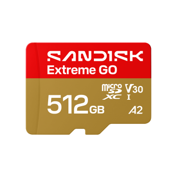 SanDisk 512G Extreme GO microSD UHS-I Card (SDSQXGN-512G-GN6MN)