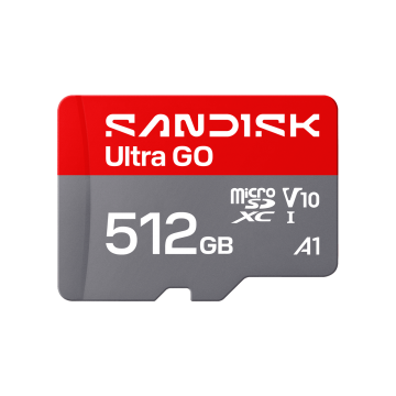SanDisk 512GB Ultra GO microSD UHS-I Card (SDSQUGN-0512G-GN6MN)