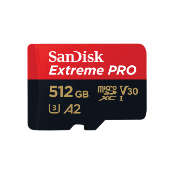 SanDisk 512GB Extreme PRO microSDXC UHS-I Card SDSQXCD-512G-GN6MA