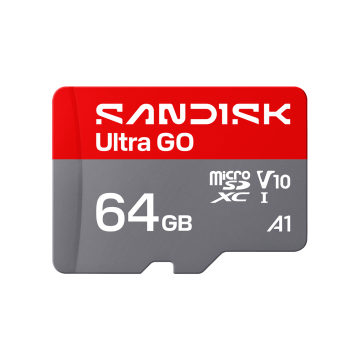 SanDisk 64GB Ultra GO microSD UHS-I Card (SDSQUGN-064G-GN6MN)